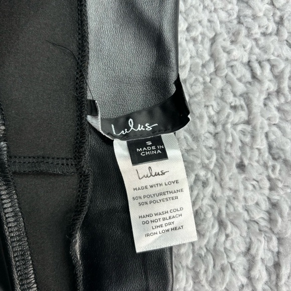 Lulus Pants Womens Small Vegan Leather Slick Grunge Sexy Night Out Concert - Picture 2 of 3